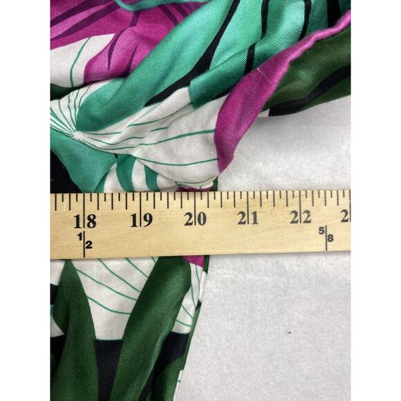 Vintage Hilo Hattie Dress Women's Medium Hawaii Ruffled Floral Tropical Maxi - Picture 5 of 5